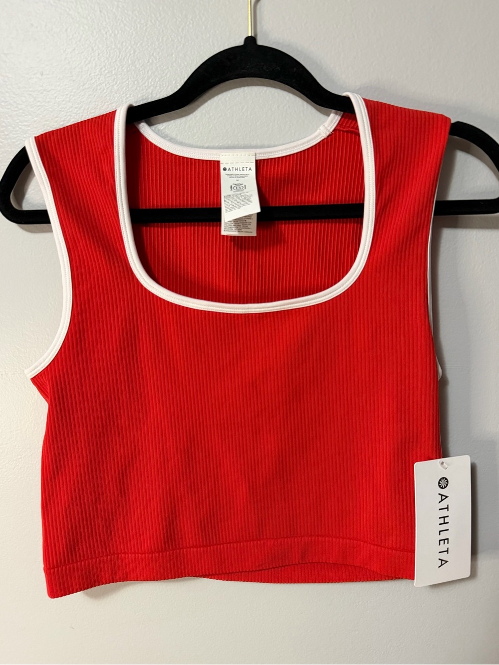 NWT Athleta Renew Seamless Novelty Tipped Crop Tank